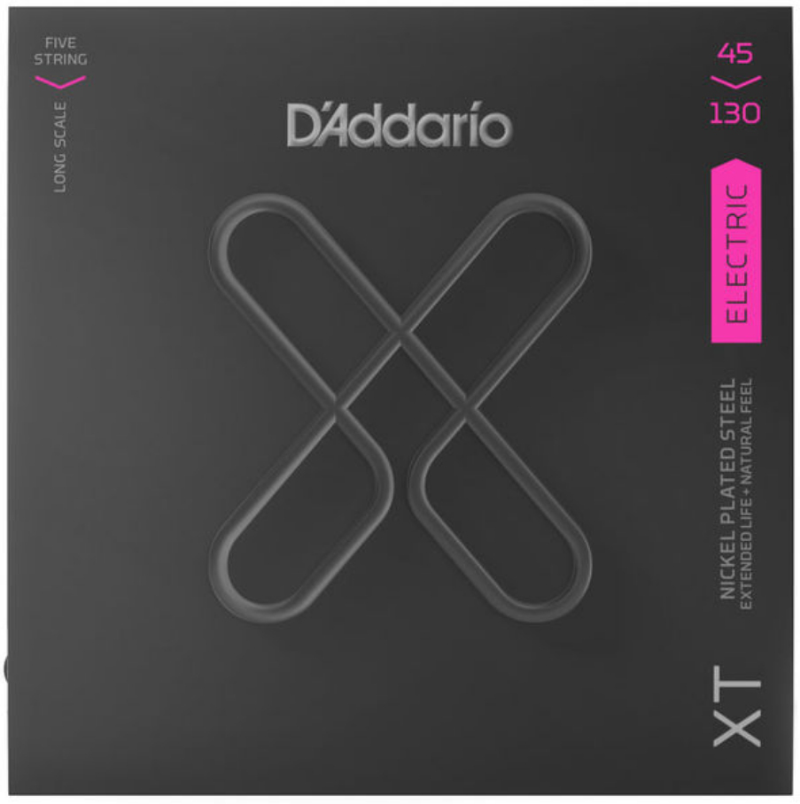 D'addario Xtb45130 Nps Electric Bass Long Scale 5c 45-130 - Cordes Basse Électrique - Main picture