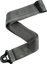 50BAL09 Auto Lock Guitar Strap, Metal Grey