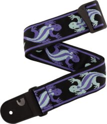 Sangle courroie D'addario 50PW02 Vintage Planet Waves Lizards, Green/Blue