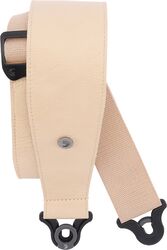 Sangle courroie D'addario Auto Lock Cuir Guitar Strap Tan Largeur 7,6 cm