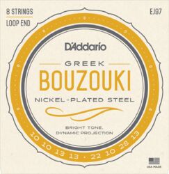 Corde bouzouki D'addario CDD EJ97 - Bouzouki Grec - Jeu de 8 cordes