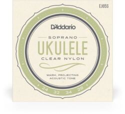 Cordes ukelele  D'addario EJ65S Pro Arte UKULELE Custom Extruded Soprano - Jeu de 4 cordes