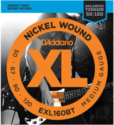 EXL160BT Nickel Wound Electric Bass 50-120 - jeu de 4 cordes