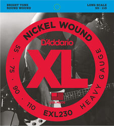 EXL230 Nickel Wound Electric Bass 55-110 - jeu de 4 cordes