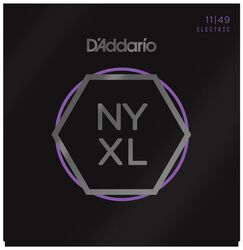 Cordes guitare électrique D'addario NYXL1149 Nickel Electric Guitar 11-49 - Jeu de 6 cordes