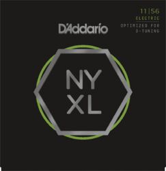 Cordes guitare électrique D'addario NYXL1156 Nickel Electric Guitar, 11-56