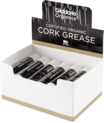 Huile lubrifiant vent D'addario ODCRKGR12 Organic Cork Grease, Box of 12 Tubes