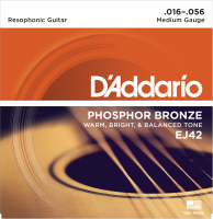 EJ42 Resophonic Guitar Strings 16-56 - jeu de 6 cordes