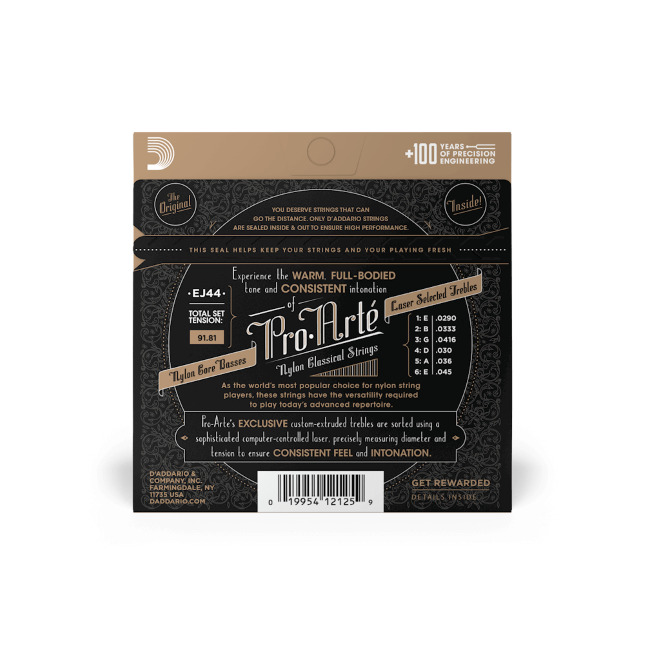 D'addario Ej44 Pro-artÉ Nylon, Extra Hard Tension - Cordes Guitare Classique Nylon - Variation 1