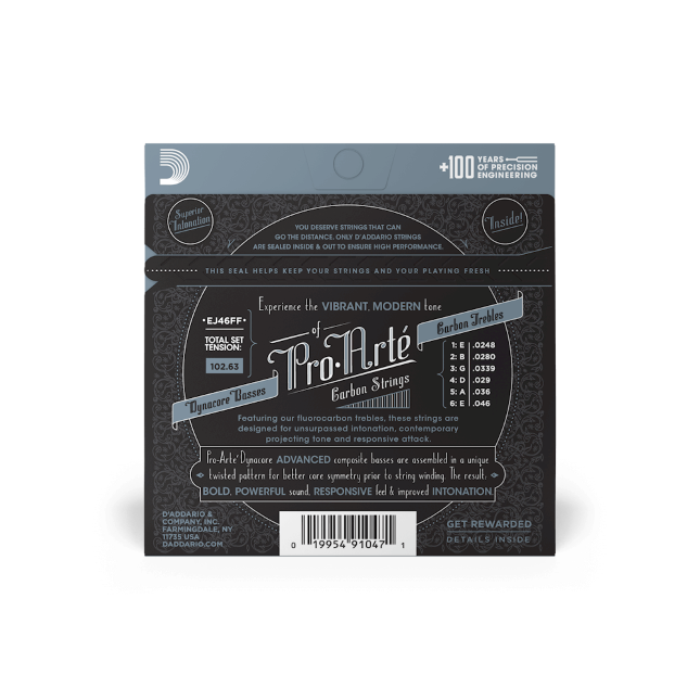 D'addario Ej46ff Pro Arte Classical Carbon - Hard Tension - Cordes Guitare Classique Nylon - Variation 1