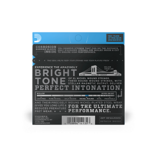 D'addario Jeu De 6 Cordes Exl140 Nickel Round Wound Light Top Heavy Bottom 10-52 - Cordes Guitare Électrique - Variation 1