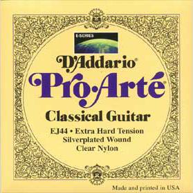 D'addario Jeu De 6 Cordes Ej44 Pro Arte  Classical Nylon Core - Hard Tension - Cordes Guitare Classique Nylon - Variation 1