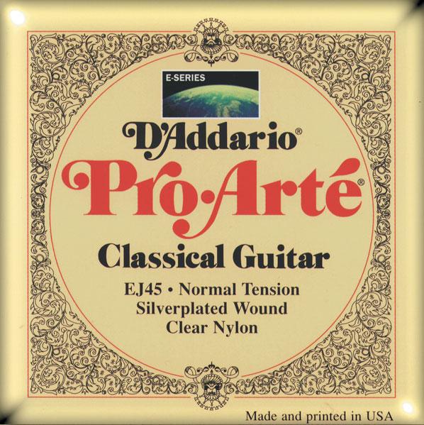 D'addario Jeu De 6 Cordes Ej45 Pro Arte Classical Nylon Core - Normal Tension - Cordes Guitare Classique Nylon - Variation 1