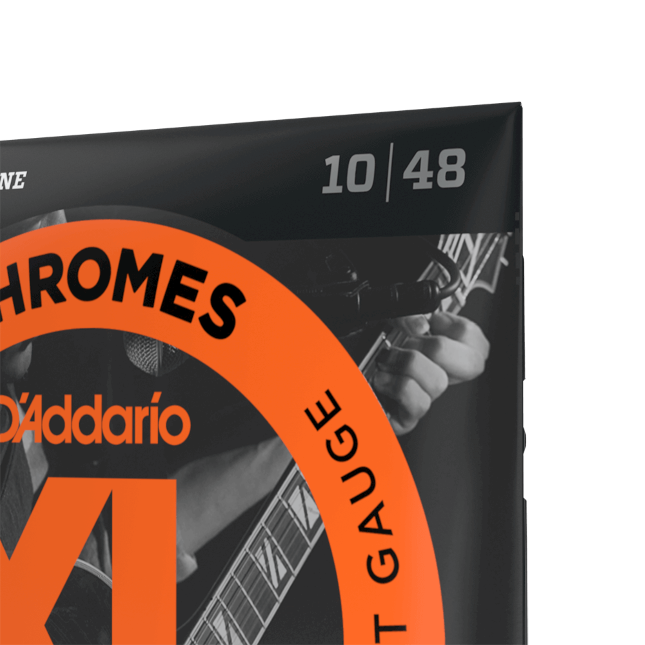 D'addario Jeu De 6 Cordes Guit. Elec. 6c Chromes Jazz 010.048 Ecg23 - Cordes Guitare Électrique - Variation 1