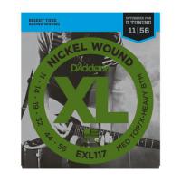 EXL 117 Nickel Wound Medium/Heavy Bottom 11-56 - jeu de 6 cordes