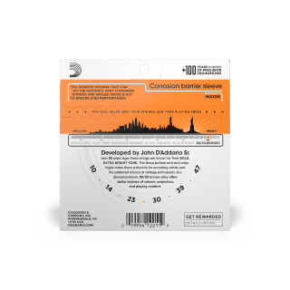 D'addario Guit. Folk 6c 80.20 Bronze 010.047 Ej10 - Cordes Guitare Acoustique - Variation 1