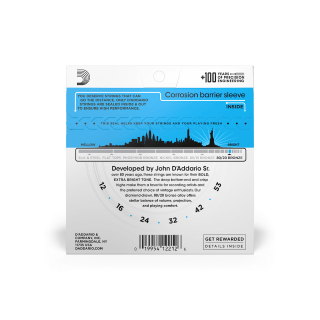 D'addario Guit. Folk 6c 80.20 Bronze 012.053 Ej11 - Cordes Guitare Acoustique - Variation 1