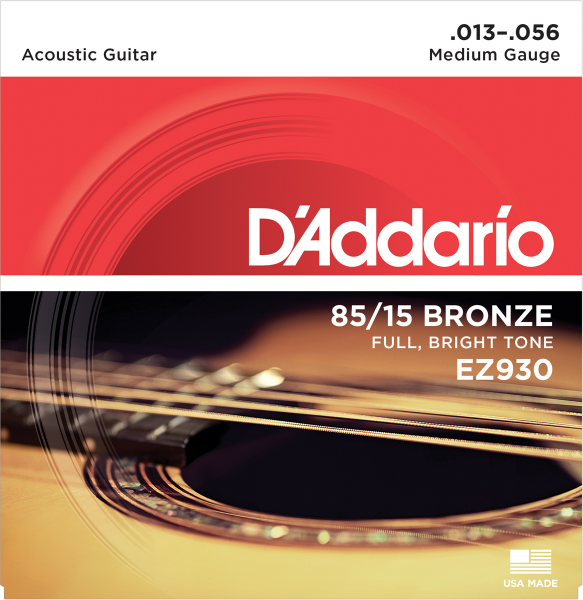 Cordes guitare acoustique D'addario EZ930 Acoustic 013-056 - Jeu de 6 cordes