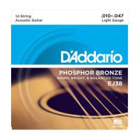 Phosphor Bronze EJ38 12-strings Light 10-47 - jeu de 6 cordes