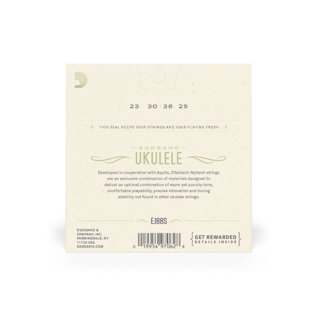 D'addario Ukulele Soprano Nyltech 024.026 Ej88s - Cordes Ukelele - Variation 2