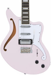 Guitare électrique 1/2 caisse D'angelico Premier Bedford SH - Shell pink