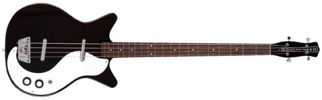 Danelectro '59 Dc Longscale - 4c Ss - Black - Basse Électrique Solid Body - Main picture