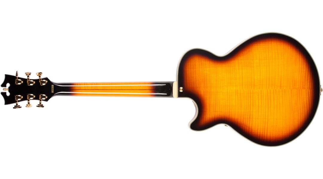 D'angelico Exss Vintage Sunburst - Guitare Électrique 3/4 Caisse & Jazz - Variation 1