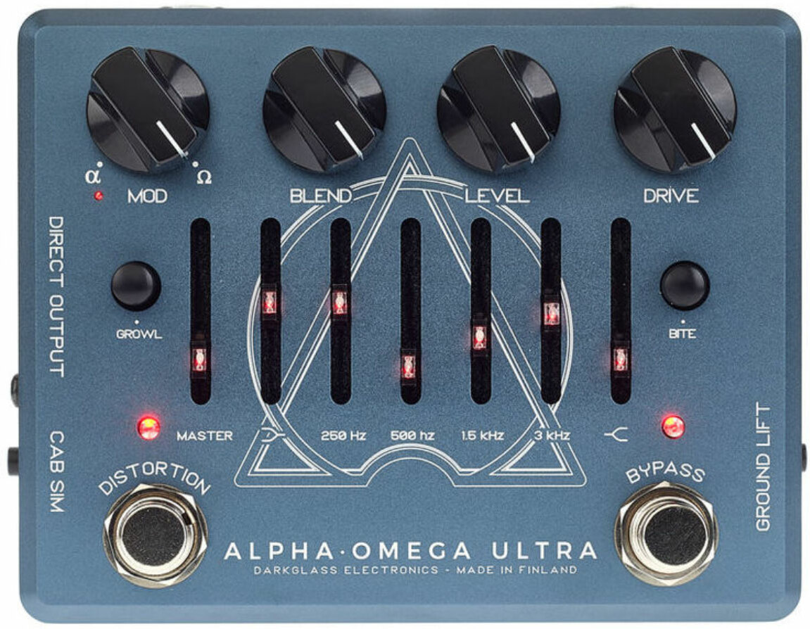 Darkglass Alpha Omega Ultra V2 Aux-in Bass Preamp - PÉdale Overdrive / Distortion / Fuzz - Main picture