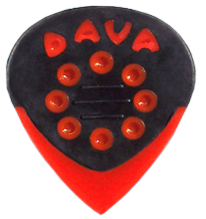 Médiators Dava Jazz Grips Gels - Lot De 6 - Design Multi-épaisseur, Grip Caoutchouc