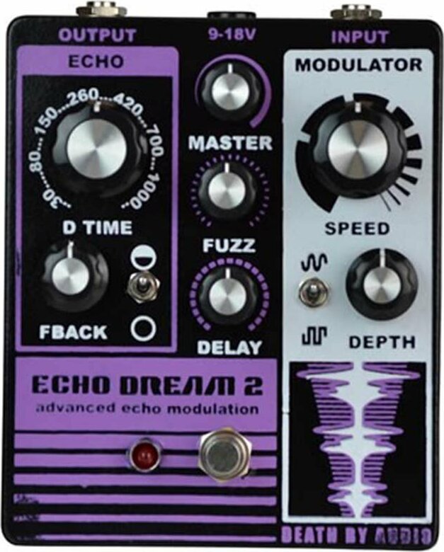 Death By Audio Echo Dream 2 Analog Echo Et Fuzz - PÉdale Reverb / Delay / Echo - Main picture