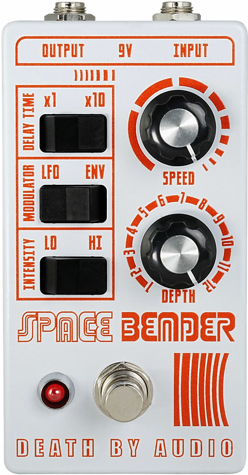 Death By Audio Space Bender Chorus Modulator Ltd White/orange - PÉdale Chorus / Flanger / Phaser / Tremolo - Main picture