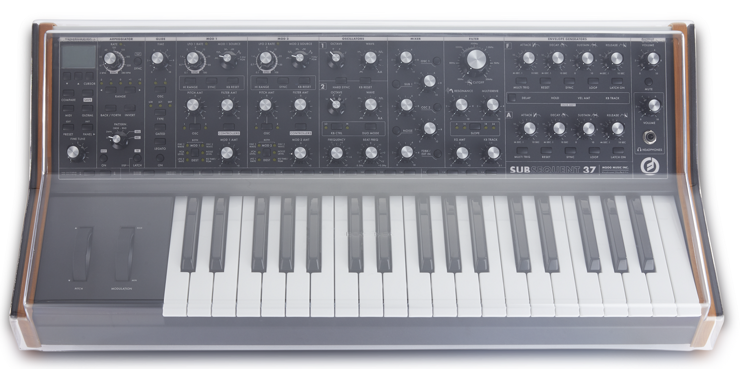 Decksaver Moog Subsequent37 Cover (soft-fit Sides) - Housse Et Etuis Produit Studio - Variation 1