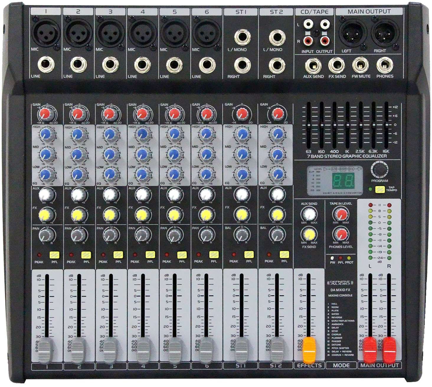 DA MX10 FX2 Table de mixage analogique Definitive audio