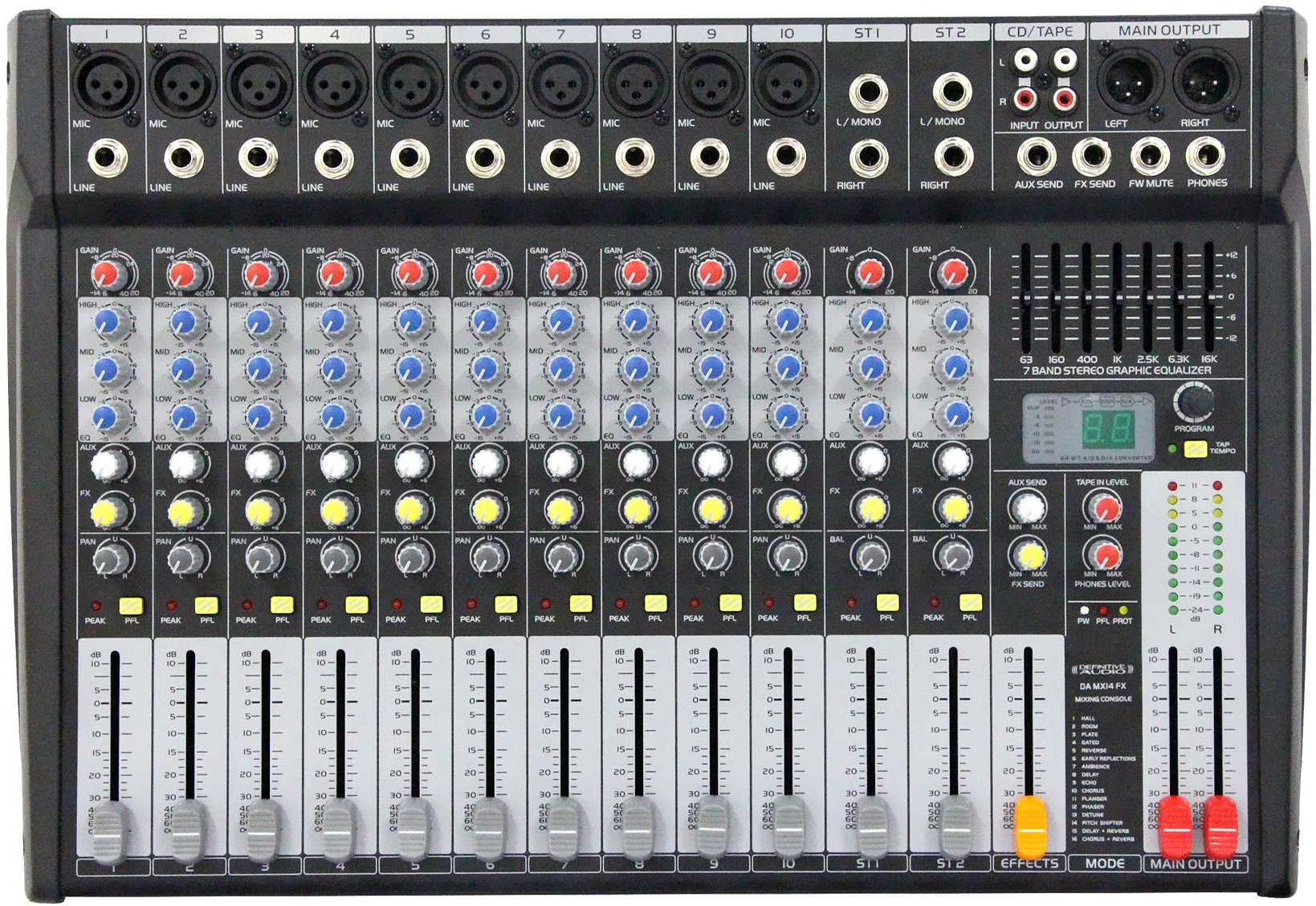 Definitive Audio Da Mx14 Fx2 - Table De Mixage Analogique - Main picture