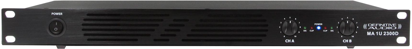 Ampli puissance sono stéréo Definitive audio MA 1U 2300D