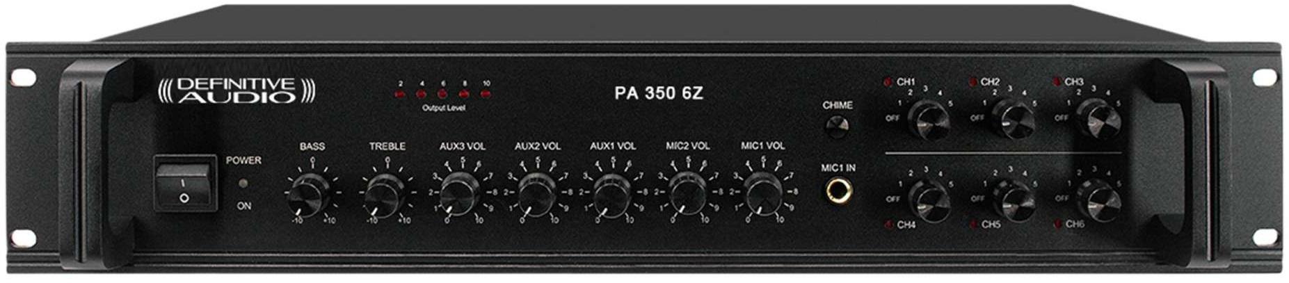 Ampli puissance sono multi-canaux Definitive audio PA 350 6Z