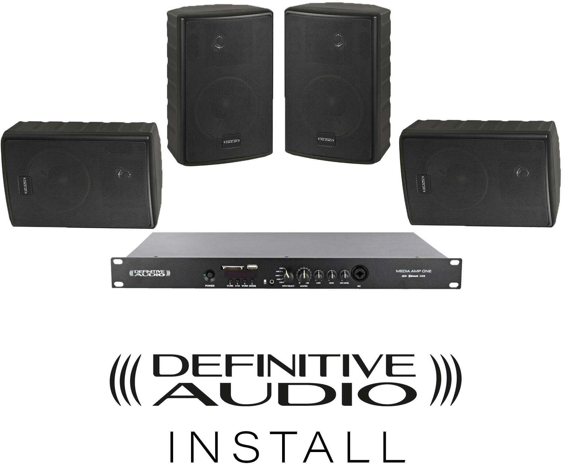 Definitive Audio Pack Install Resto Black V2 - Enceinte Sono Passive - Main picture