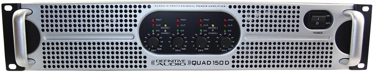 Ampli puissance sono multi-canaux Definitive audio Quad 150D