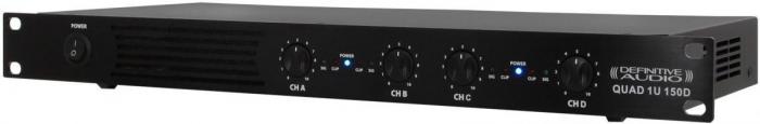 Ampli puissance sono multi-canaux Definitive audio QUAD 1U 150D