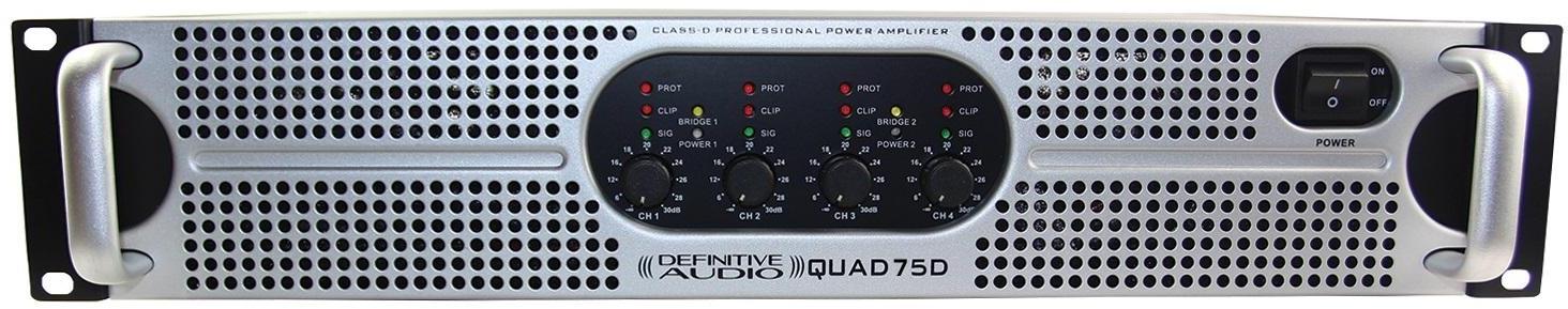 Ampli puissance sono multi-canaux Definitive audio Quad 75D