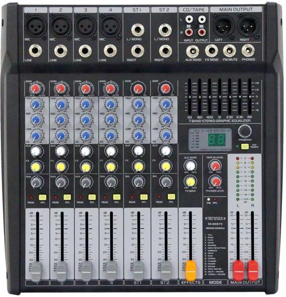 Table de mixage analogique Definitive audio DA MX8 FX2