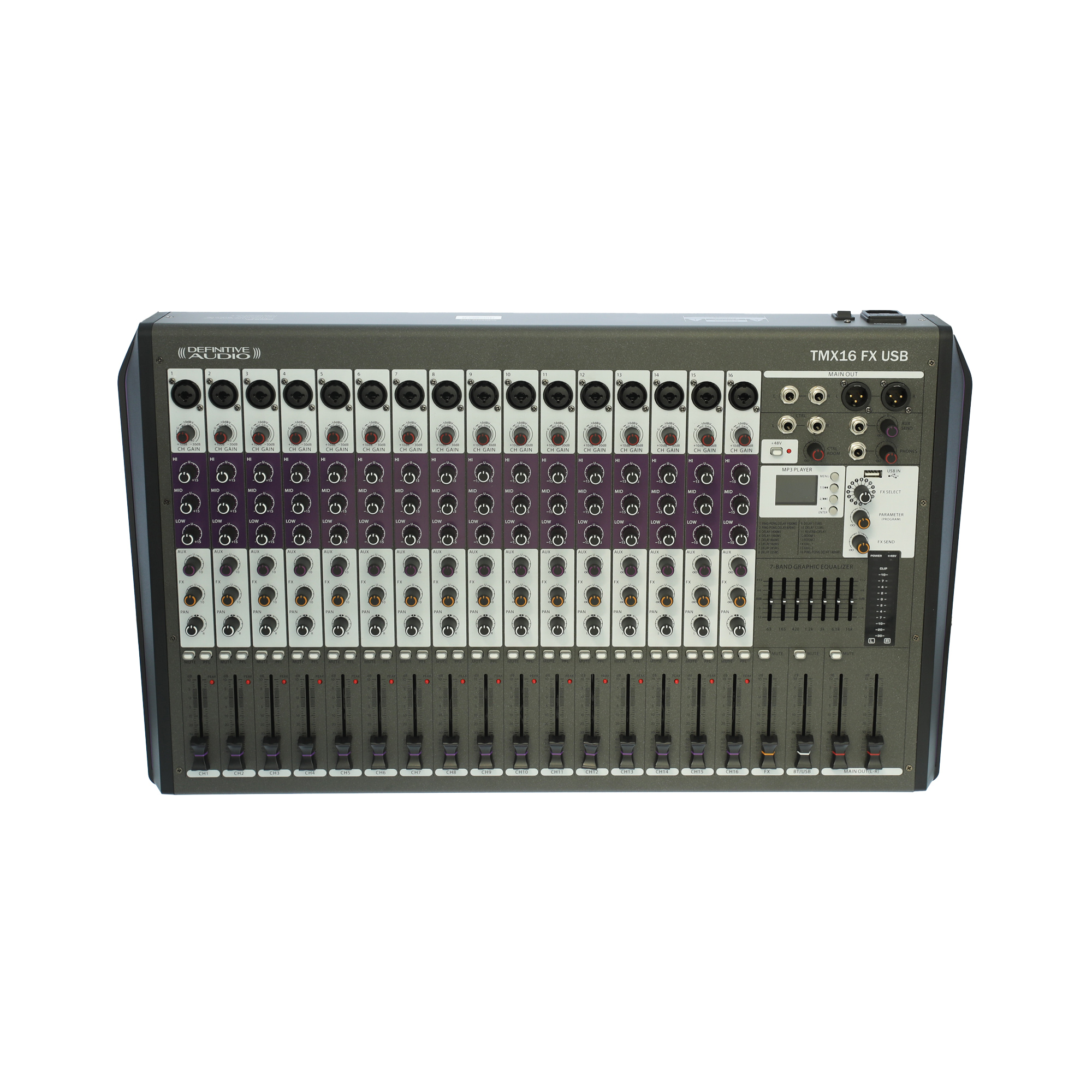 Definitive Audio Tmx16 Fx Usb - Table De Mixage Analogique - Variation 5