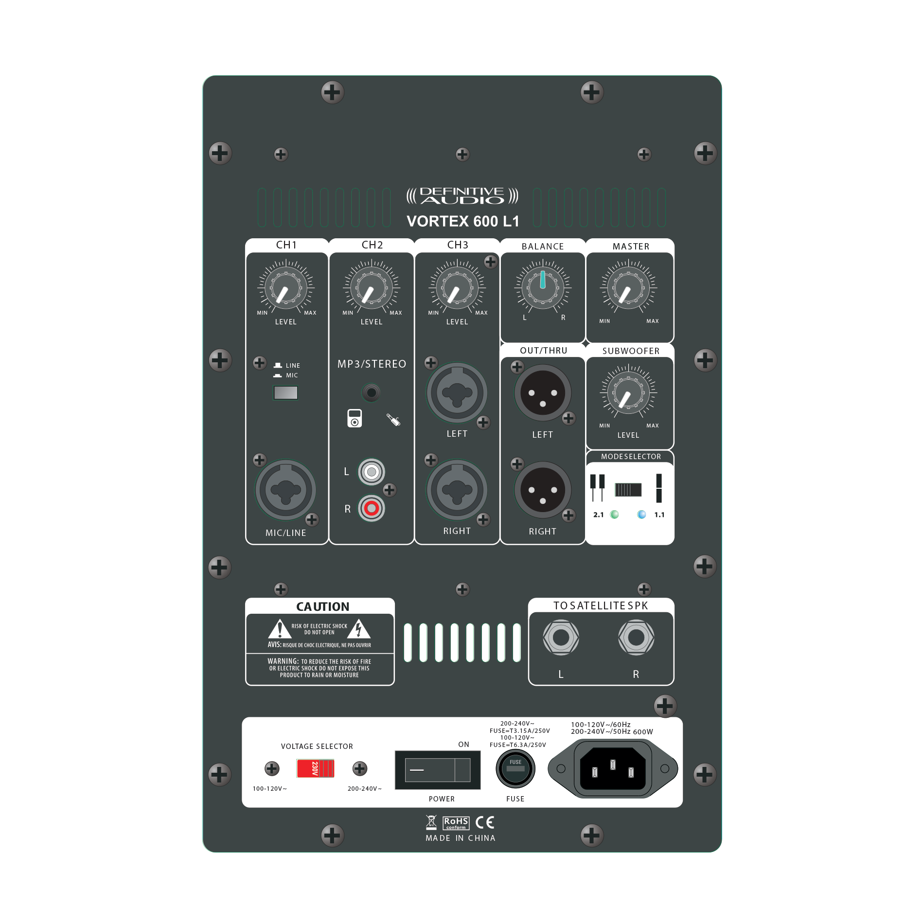 Definitive Audio Vortex 600 L1 - Systemes Colonnes - Variation 5