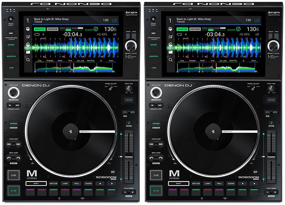 Set dj complet Denon dj 2 x SC 6000M +