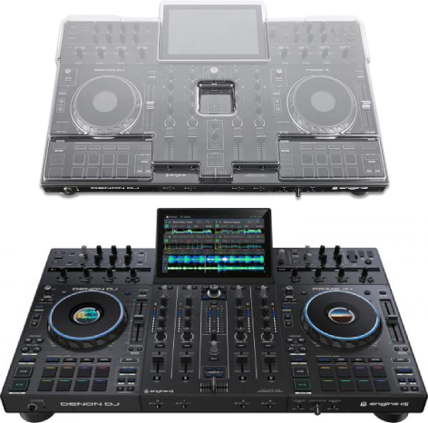 Denon Dj Prime 4 + (+decksaver) - Pack Dj Avec Housse/flight/decksaver - Main picture