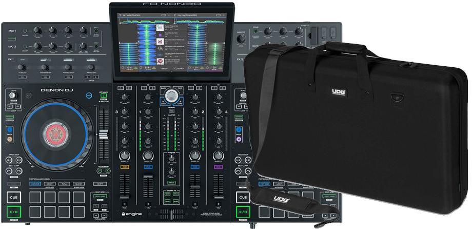 Pack dj avec housse/flight/decksaver Denon dj PRIME 4 + UDG U 8310 BL(housse pour Denon Dj prime 4)