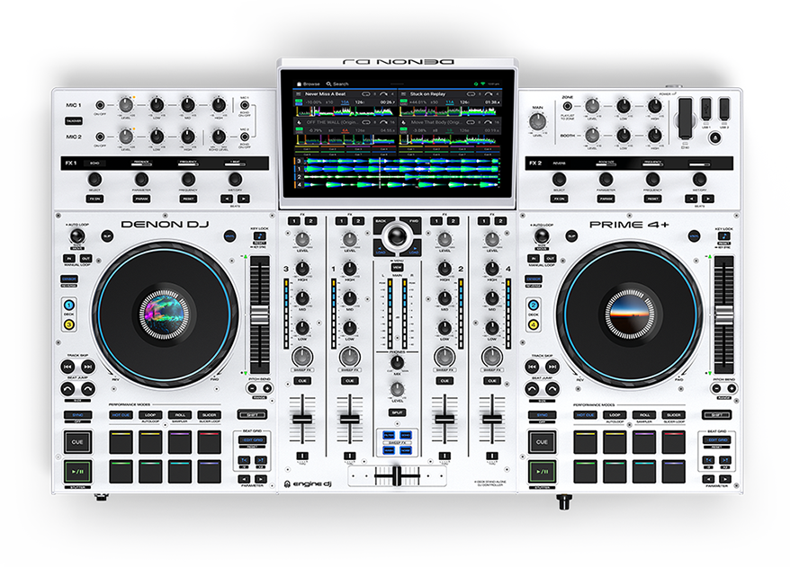 Denon Dj Prime 4 + White Edition - ContrÔleur Dj Autonome - Main picture