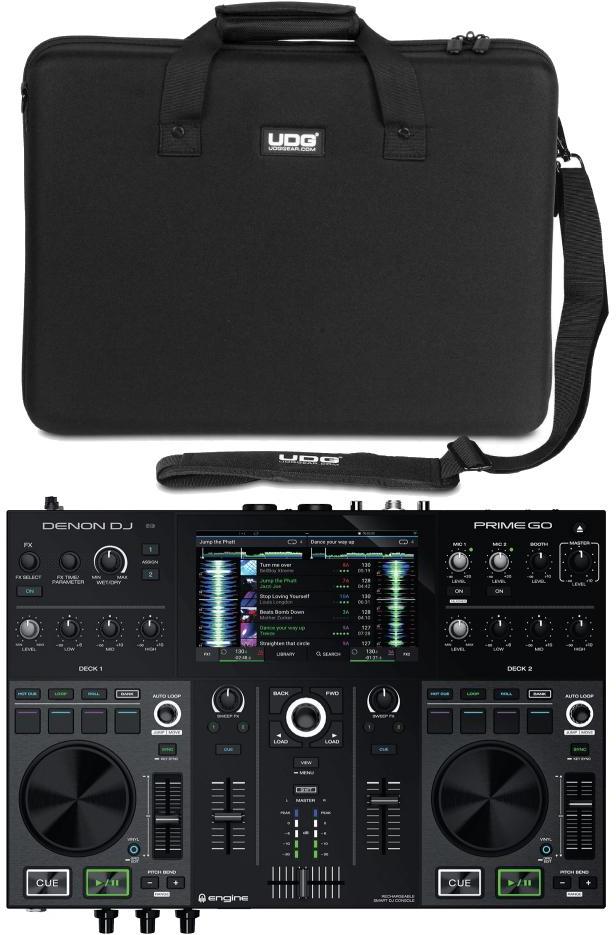 Pack dj avec housse/flight/decksaver Denon dj Prime GO + Udg U8312BL