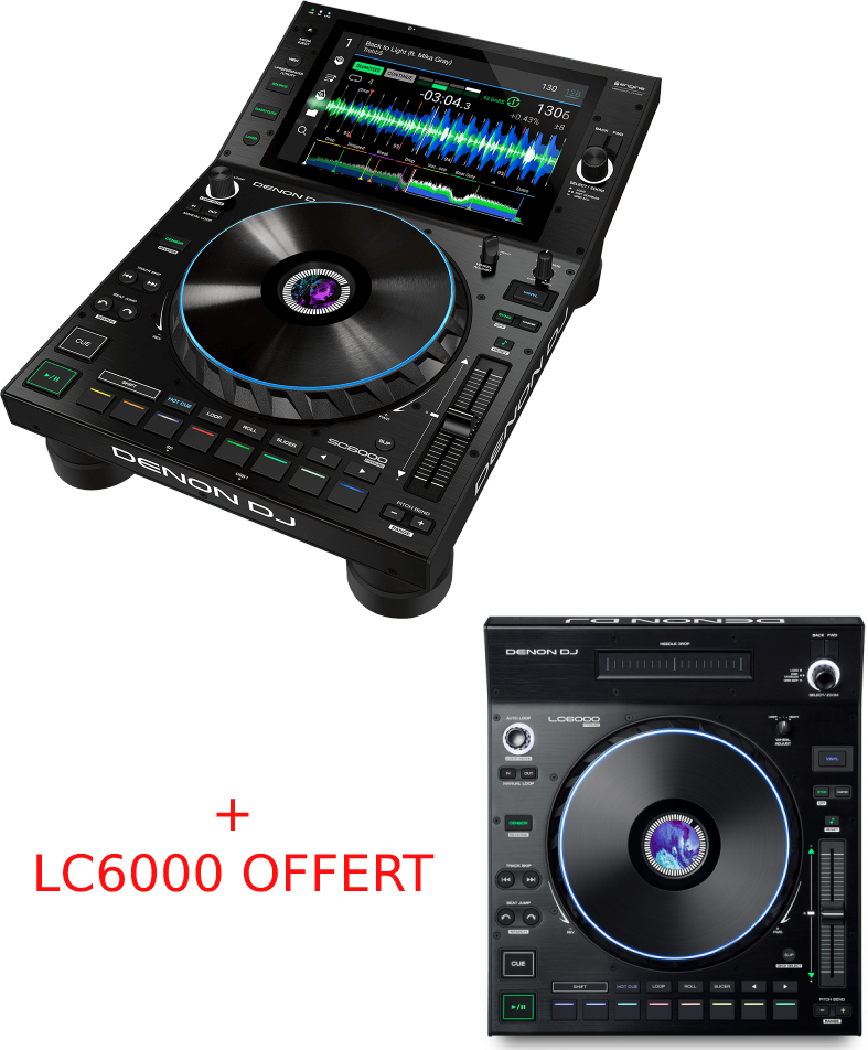 Denon Dj Sc 6000  + Lc 6000 - Platine Cd & Mp3 - Main picture