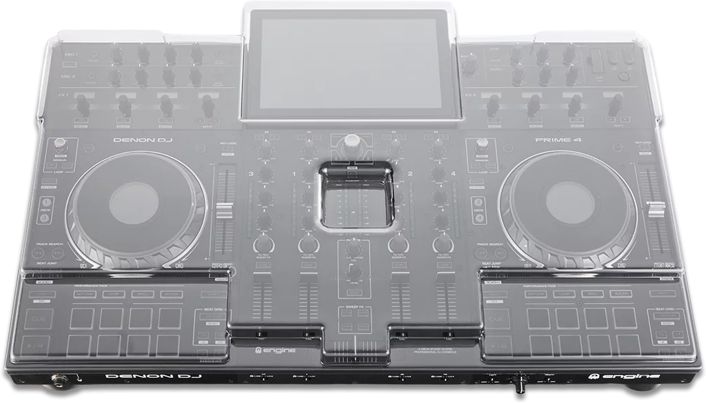 Denon Dj Prime 4 + (+decksaver) - Pack Dj Avec Housse/flight/decksaver - Variation 1